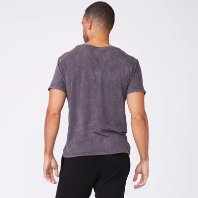 Monrow Stone Wash Relaxed Pocket Crew In Neptune