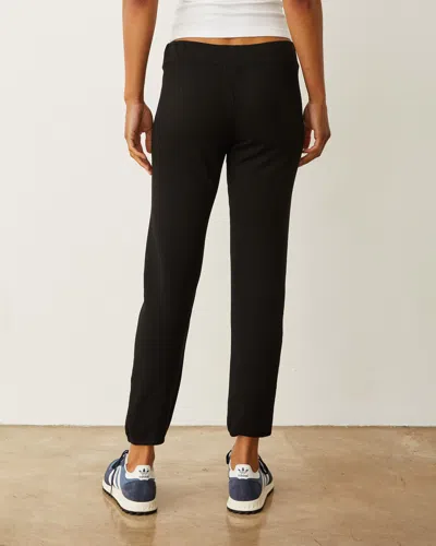 Monrow Super Soft Vintage Drawstring Sweatpants In Black