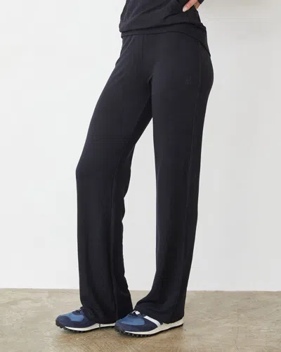 Monrow Supersoft Slim Sweat In Faded Black