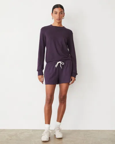 Monrow Supersoft Ultimate Short In Midnight Plum