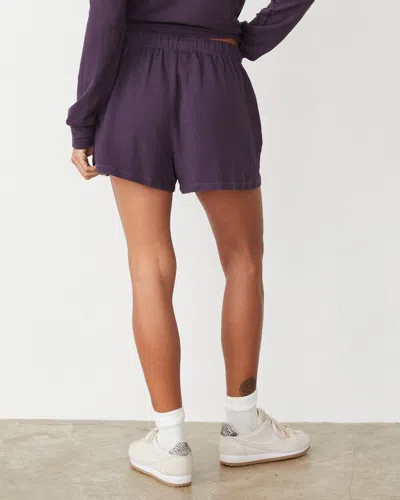Monrow Supersoft Ultimate Short In Midnight Plum