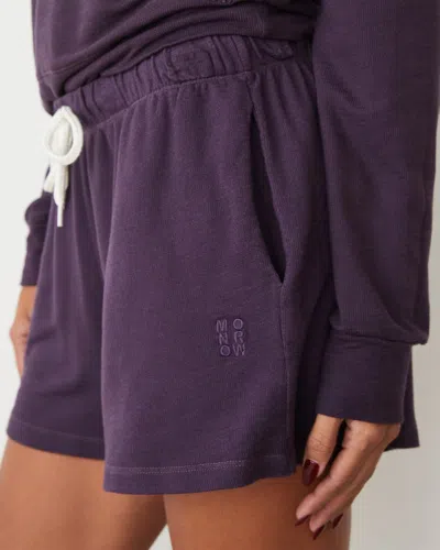 Monrow Supersoft Ultimate Short In Midnight Plum