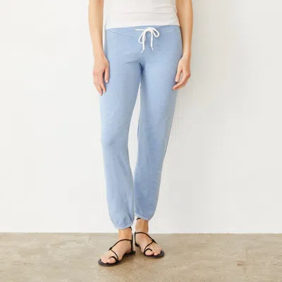 Monrow Supersoft Vintage Sweats In Soft Blue