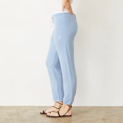 Monrow Supersoft Vintage Sweats In Soft Blue