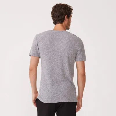 Monrow V Neck Tee In Granite