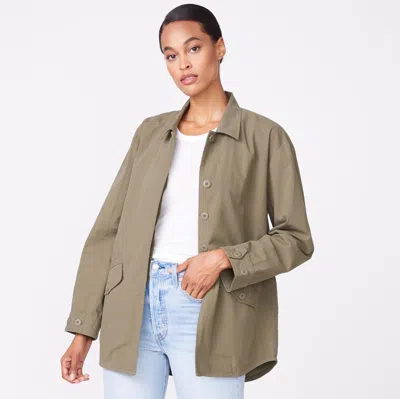 Monrow Archives Vintage Shirt Jacket In Military Green