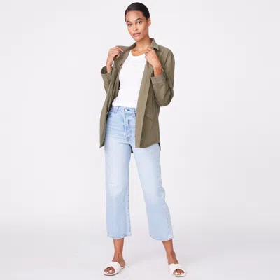 Monrow Archives Vintage Shirt Jacket In Military Green