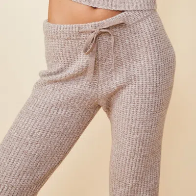 Monrow Wool Cashmere Space Dye Vintage Sweat In Oatmeal