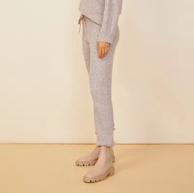 Monrow Wool Cashmere Space Dye Vintage Sweat In Oatmeal