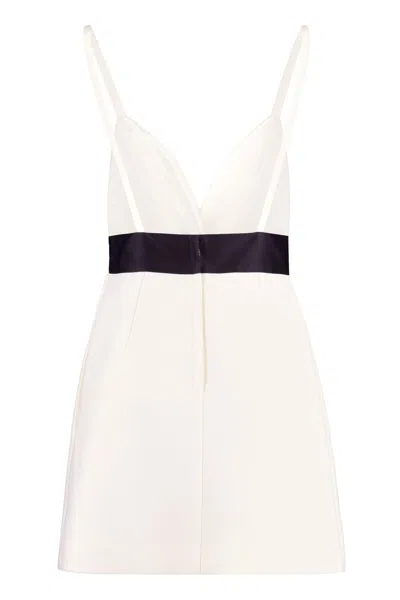 Shop Dolce & Gabbana Virgin Wool Dress In White