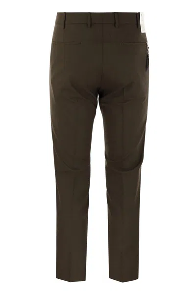 Pt Torino Dieci Brown Trousers In Brown