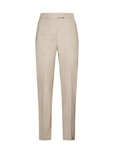 Shop Pt Torino Trousers In Beige