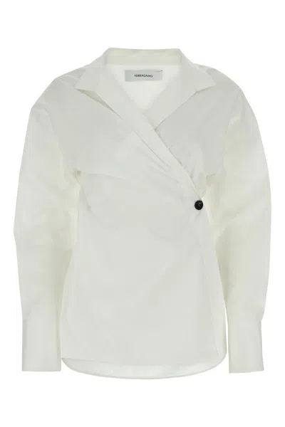Ferragamo Camicia In White