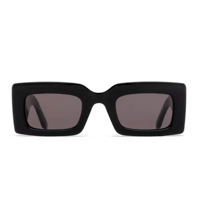 Alexander Mcqueen Logo-engraved Rectangle-frame Sunglasses In Black