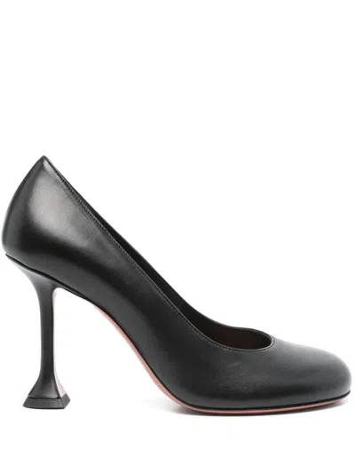 Amina Muaddi Women Iris Pump 95 Nappa Black 95 Mm Mini In Black