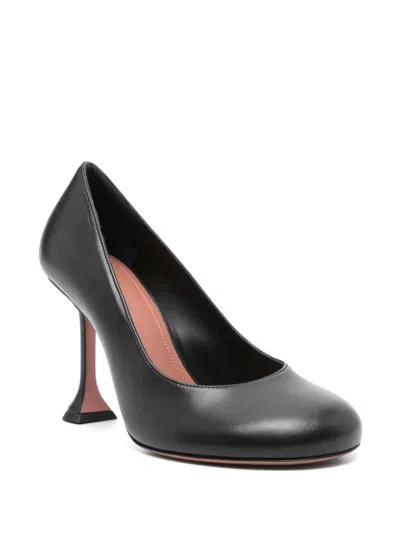 Amina Muaddi Women Iris Pump 95 Nappa Black 95 Mm Mini In Black
