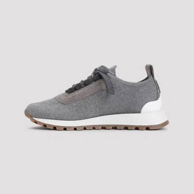 Shop Brunello Cucinelli Sneakers In Grey