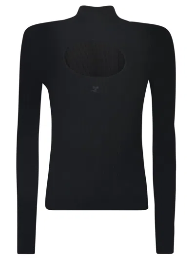 Shop Courrèges Courreges Sweaters Black