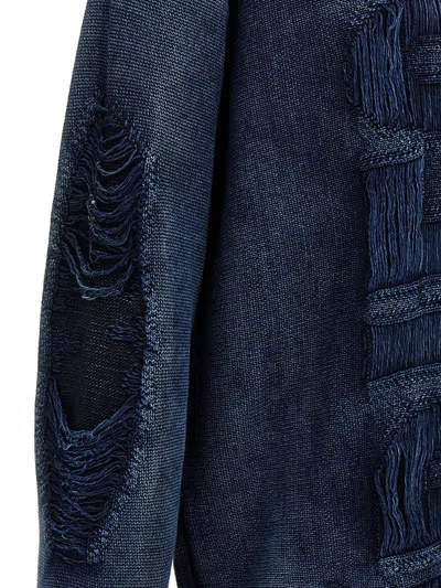 Shop Diesel 'k-rottissimo' Sweater In Blue