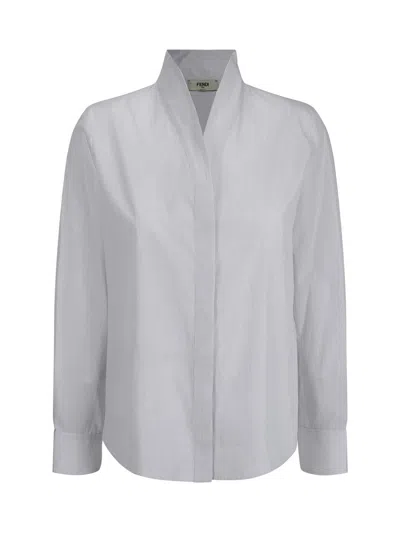 Shop Fendi Shirts In White