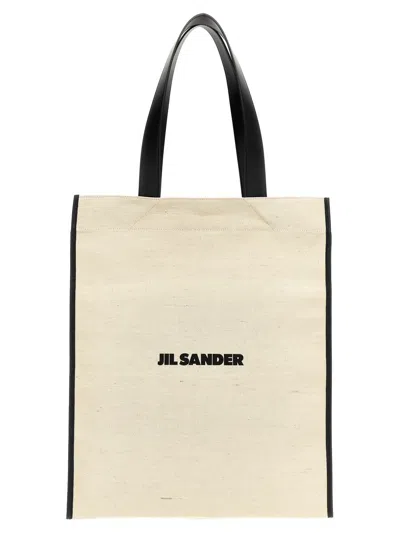 Jil Sander Medium Flat Shopping Bag In Multicolor