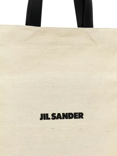 Jil Sander Medium Flat Shopping Bag In Multicolor