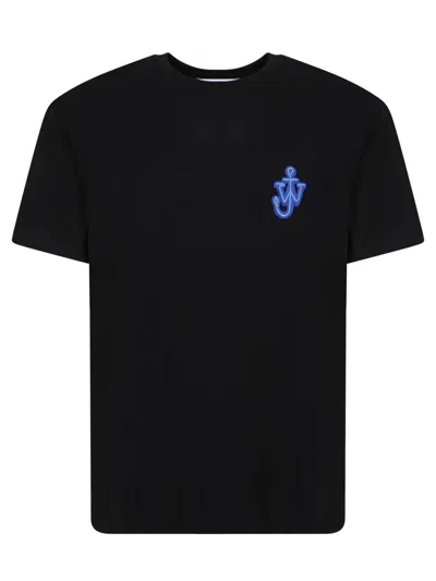 Jw Anderson Anchor-patch Short-sleeve T-shirt In Black