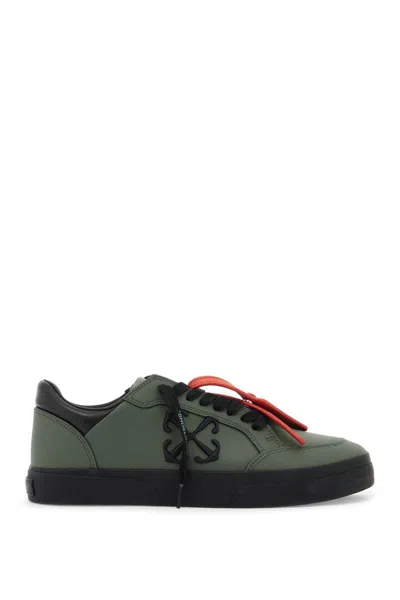 Shop Off-white Low Vulcanized Sneakers In Green