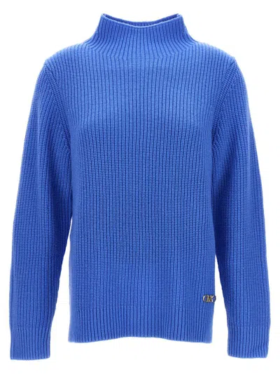 Shop Michael Kors Logo Sweater In Blue