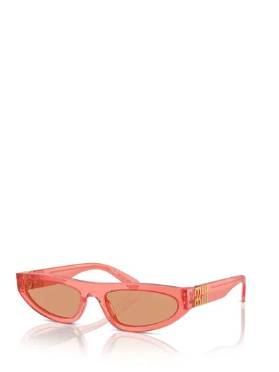 Miu Miu Sunglasses 07zs Sole In Tulip Transparent