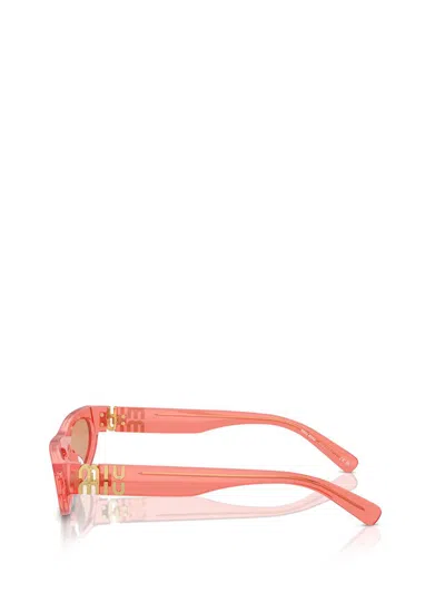 Miu Miu Sunglasses 07zs Sole In Tulip Transparent