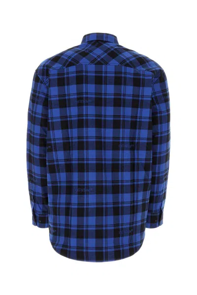Off-white Plaid Check-pattern Flannel Overshirt In Printed
