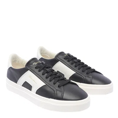 Shop Santoni Sneakers In Black