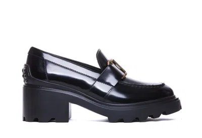 Shop Tod's Flat Shoes In Black