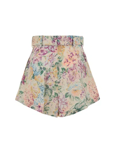 Shop Zimmermann Bermuda Shorts In Multicolour