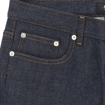 Apc Indigo Martin Jeans In Blue