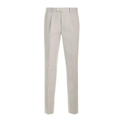 Shop Brunello Cucinelli Pants In Pearl Grey