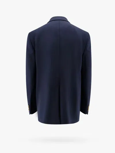 Tagliatore Tailored Single-breasted Blazer Notch Lapel In Blue