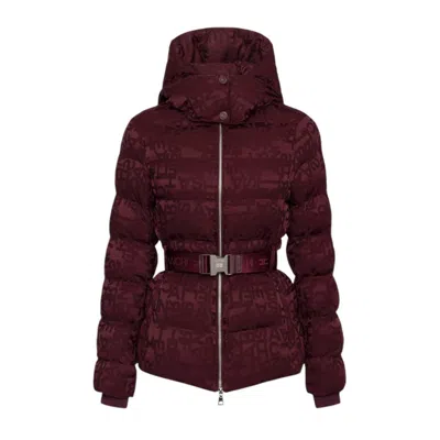 Shop Elisabetta Franchi Padded Jacket In Rouge Noir