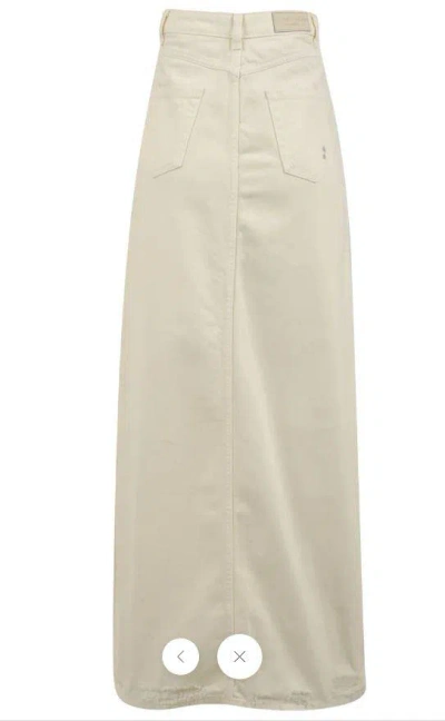 Icon Denim Skirts In White