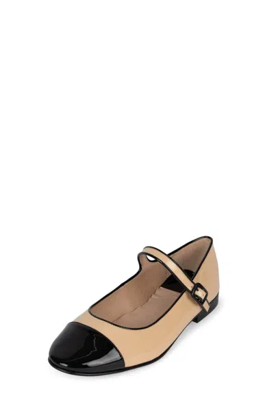 Jeffrey Campbell Beige Leather Ballet Flats In Pink