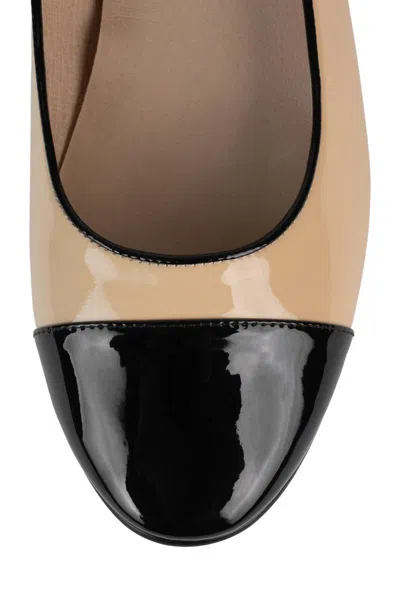 Jeffrey Campbell Beige Leather Ballet Flats In Pink