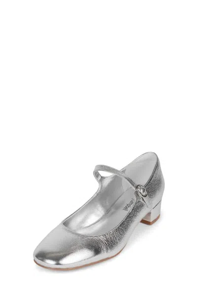 Jeffrey Campbell Top Tier Mary Jane Pump In Silver