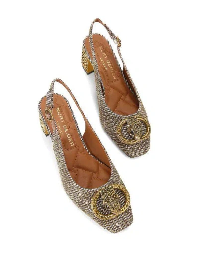 Kurt Geiger London Chelsea Slingback Pump In Gold