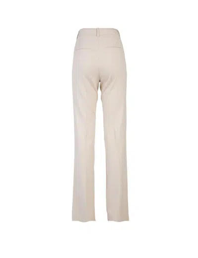 Marella Woman Pants Cream Size 6 Polyester, Viscose, Elastane In Beige