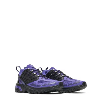 Salomon Acs Pro Mesh And Rubber Sneakers In Lb Blk Ast