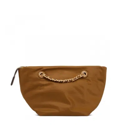 Shop Tory Burch Ella Small Chain Crossbody In Brown