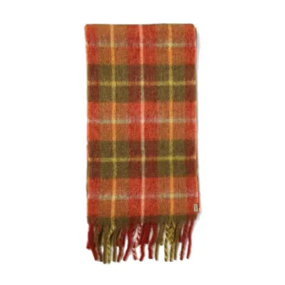 Woolrich Check-pattern Scarf In Orng Check