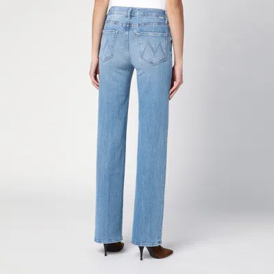 Shop Mother Washed Jeans The Kick It In Light Blue