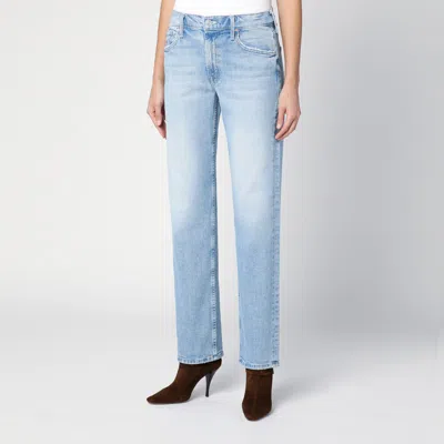 Mother Washed Jeans Smarty Pants In Light Blue
